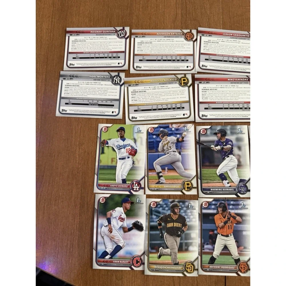Topps 2022 MLB baseball cards BP Random‎ lot of 50, no dupes